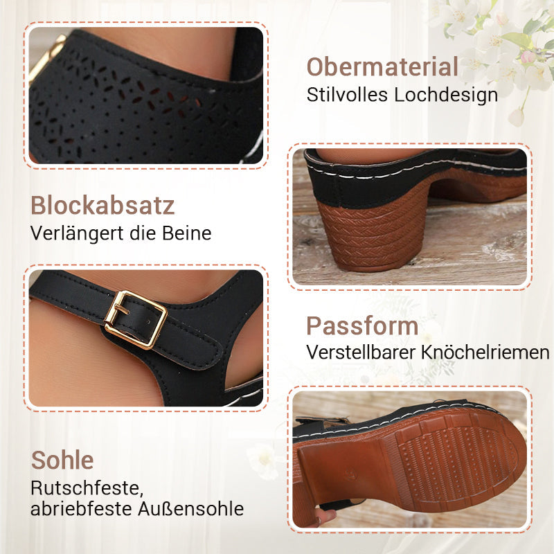 Damen Sandalen mit Blockabsatz/Women's block heel sandals