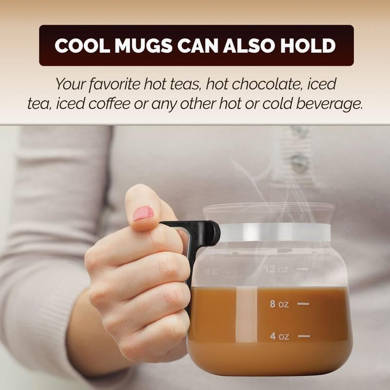 💕49 % RABATT💖☕ 16 oz Kaffeetasse aus Glas – Kaffeekannen-Stil