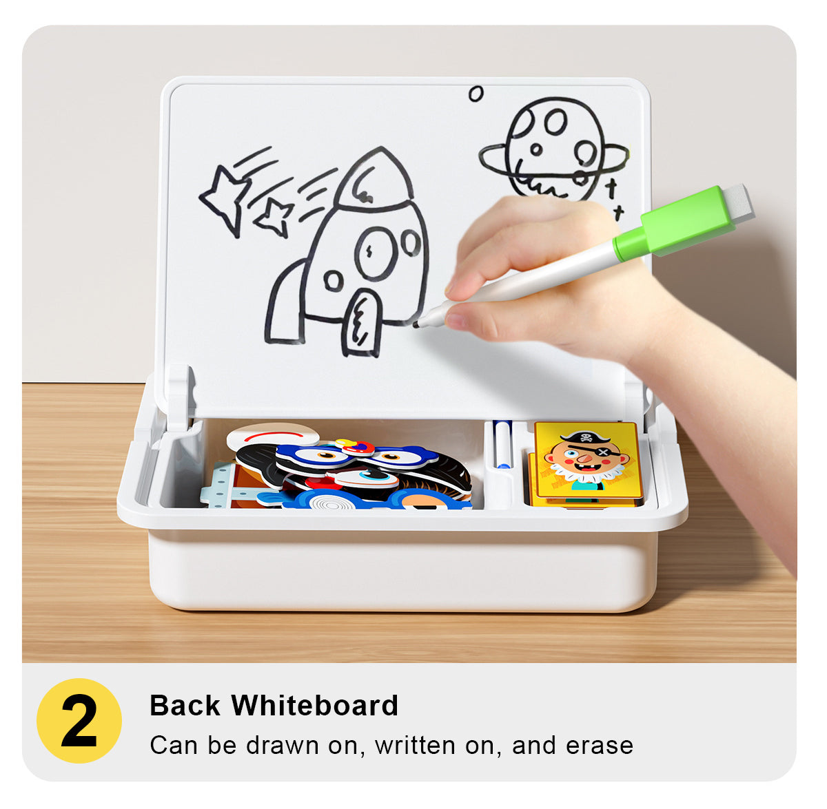 Magnetische Puzzles Gesicht Ankleiden Reise Spiel Doppel Seite Vorschule Pädagogisches Lernspielzeug für Kinder