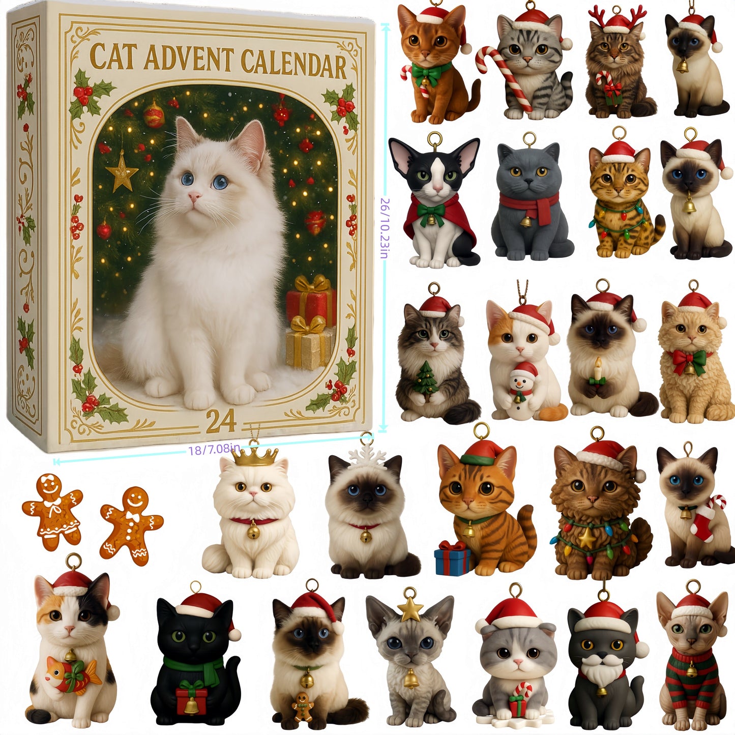 🌲Weihnachtsgeschenk - Perfect Christmas - Adventskalender für Katzenliebhaber 2025