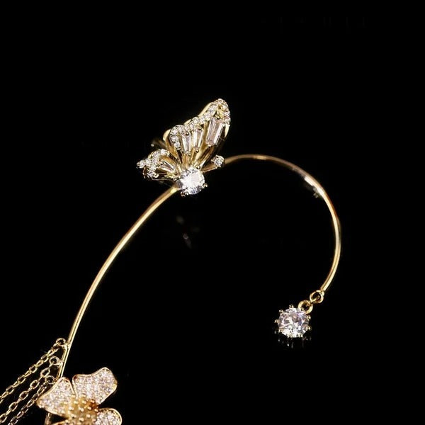 ✨🦋 Zirkonia-Ohrringe Schmetterling poo💖✨